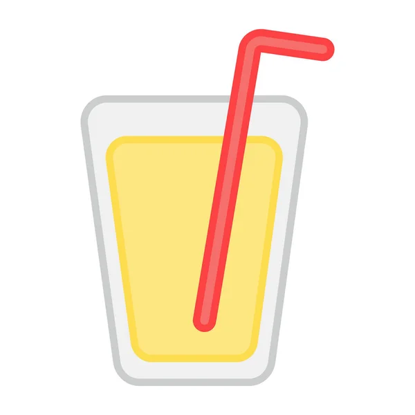 Hora Verano Icono Diseño Único Jugo — Vector de stock