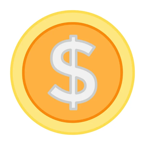 Ένα Μοντέρνο Σχέδιο Διάνυσμα Του Νομίσματος Δολάριο — Διανυσματικό Αρχείο