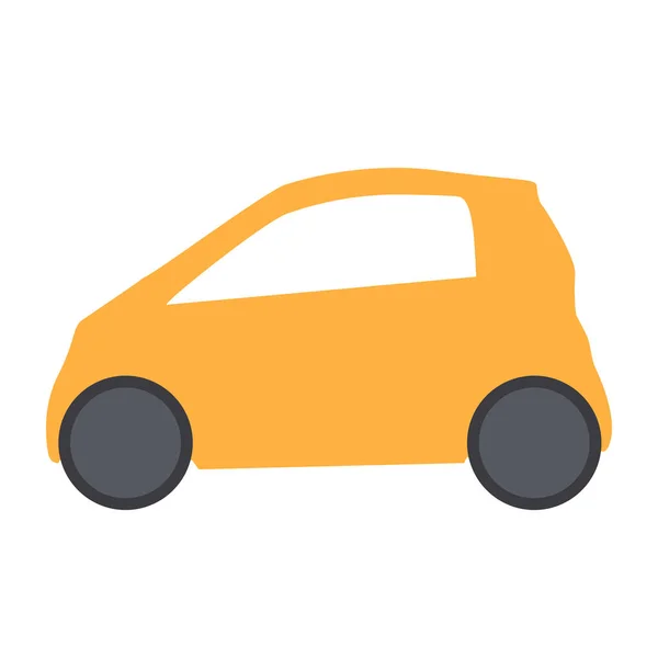 Minicar Plat Ontwerp Van Prive Auto — Stockvector