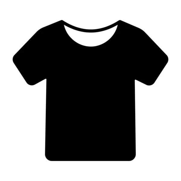Solidny Design Ikony Koszuli Modny Strój — Wektor stockowy