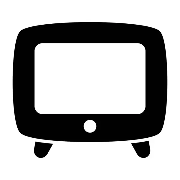 Televizyonun Modern Tasarım Simgesi — Stok Vektör