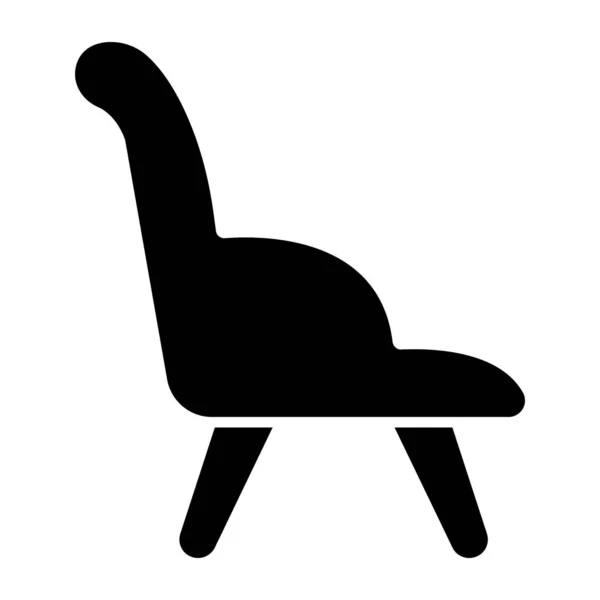 Ein Outdoor Möbel Fit Sitzen Ikone Des Stuhls — Stockvektor