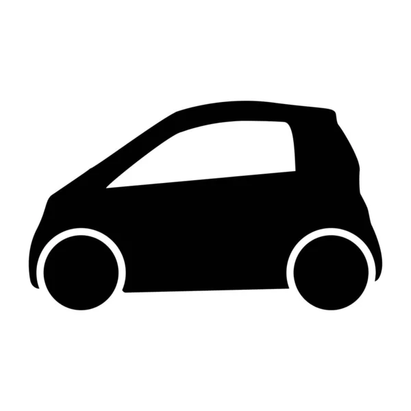 Minicar Solid Design Private Automobile — Stock Vector