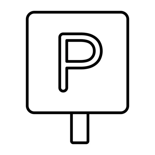 Premie Nedladdning Ikon Parkeringstavla — Stock vektor