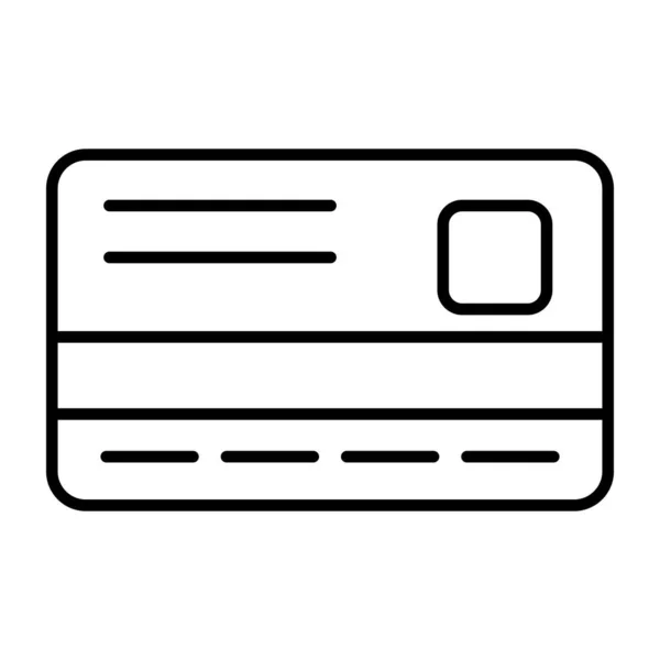 Ícone Design Moderno Cartão Débito — Vetor de Stock