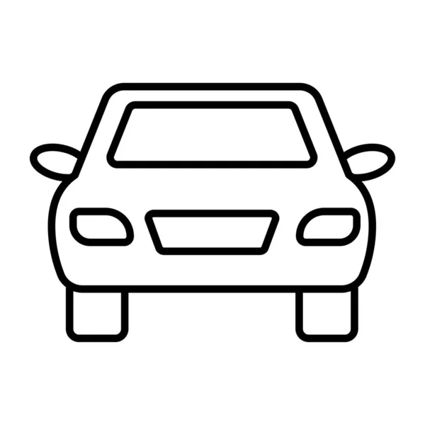 Coche Diseño Lineal Del Transporte Privado — Vector de stock