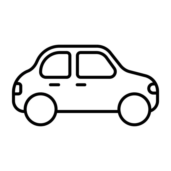 Coche Diseño Lineal Del Transporte Privado — Vector de stock