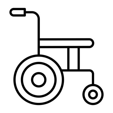 Tekerlekli sandalyenin eşsiz tasarım simgesi.