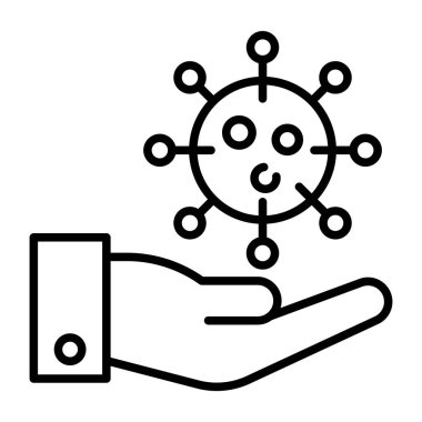 covid bakımın kavramsal tasarım simgesi