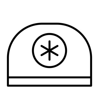 Hemşire şapkasının düzenlenebilir tasarım simgesi