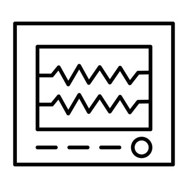 ecg monitörünün eşsiz bir tasarım simgesi
