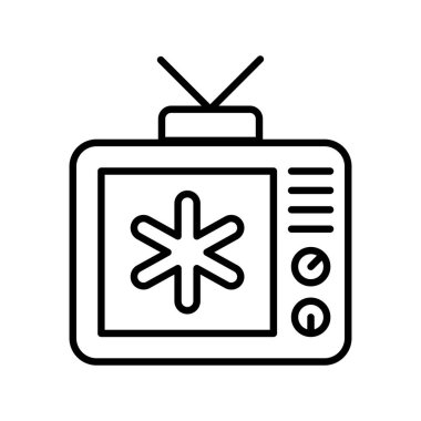 Tıp kanalının modaya uygun bir vektör tasarımı