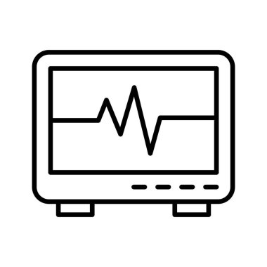 EKG makinesinin eşsiz bir tasarım simgesi