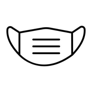 Koruyucu maskenin bir simge tasarımı 