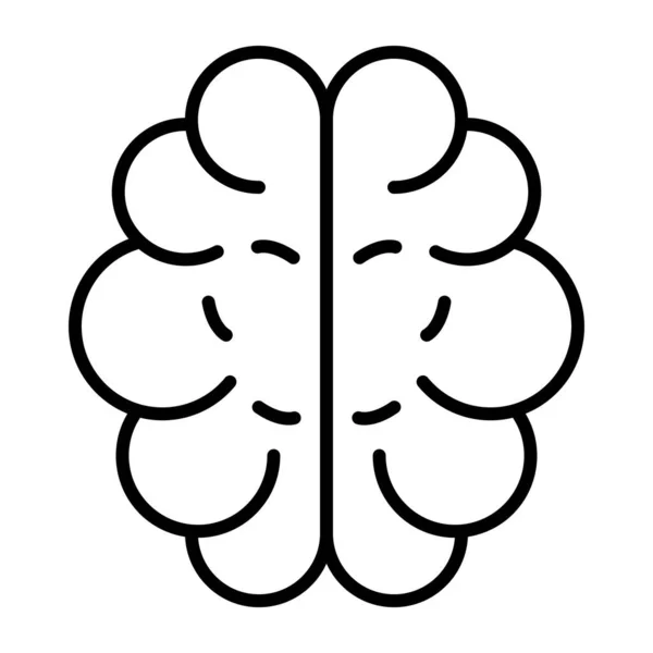 Icono Diseño Editable Del Cerebro — Archivo Imágenes Vectoriales