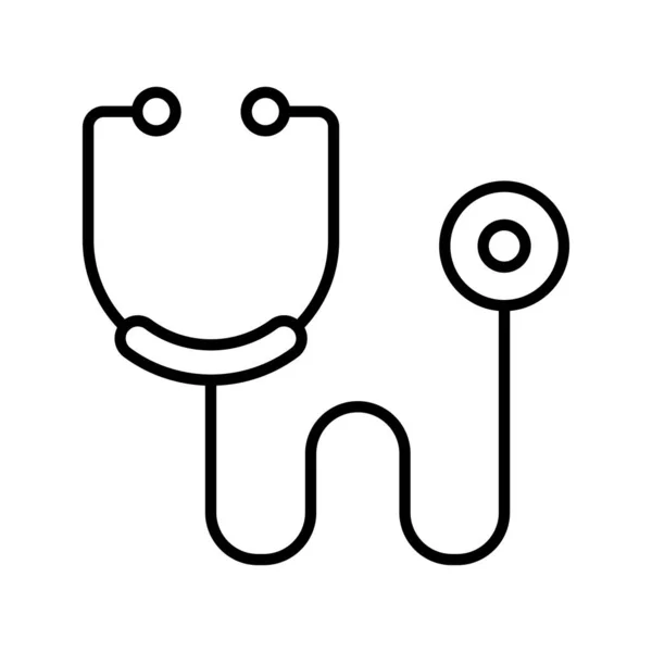 Akustisches Medizinisches Gerät Symbol Des Stethoskops — Stockvektor