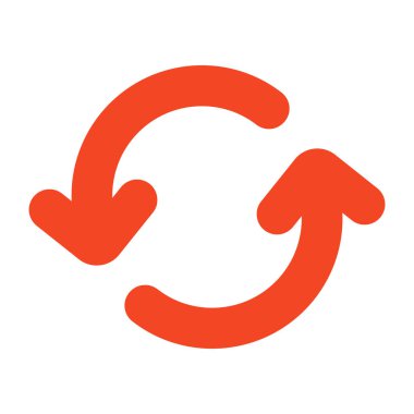 Renkli bir tasarım okları tazeleme simgesi 