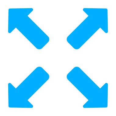 Tam ekran simgesini, düzenlenebilir vektörü genişlet 