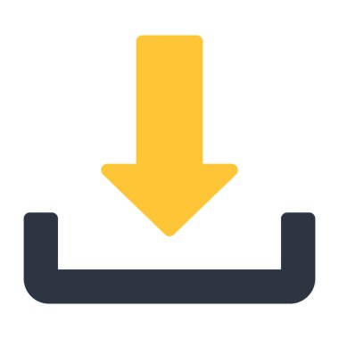 İndirme okunun düzenlenebilir tasarım simgesi  