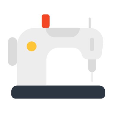 Dikiş makinesinin düz tasarım simgesi