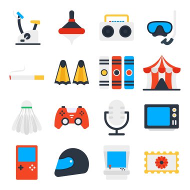 Boş Etkinlik Düz Simgeleri Paketi 