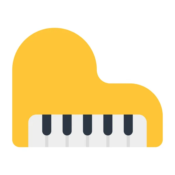 Een Icoon Van Het Muziektoetsenbord Vectorontwerp Van Piano — Stockvector