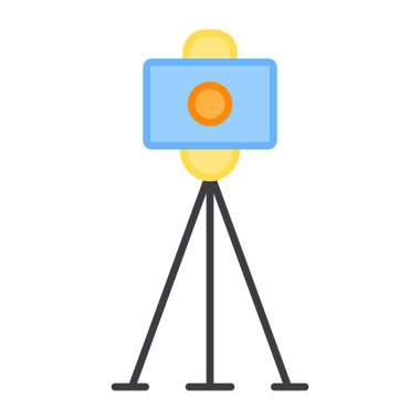 Cam ayağa kalk, üç ayaklı kamera simgesi 