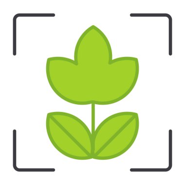 Yaprak odaklı bir simge tasarımı