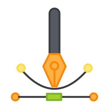 Bezier eğri aracının eşsiz bir tasarım simgesi