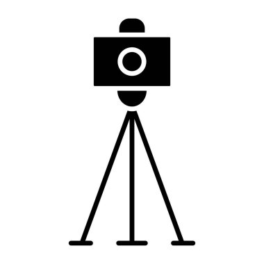 Cam ayağa kalk, üç ayaklı kamera simgesi 