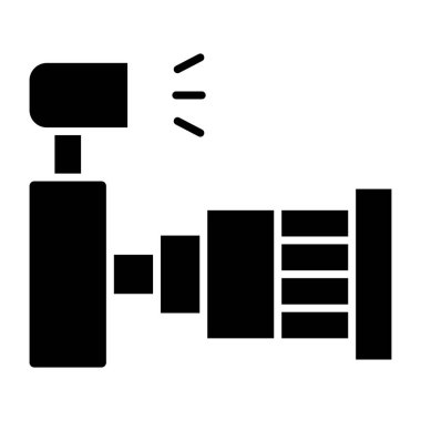 Projektör ışığının sağlam bir tasarım simgesi