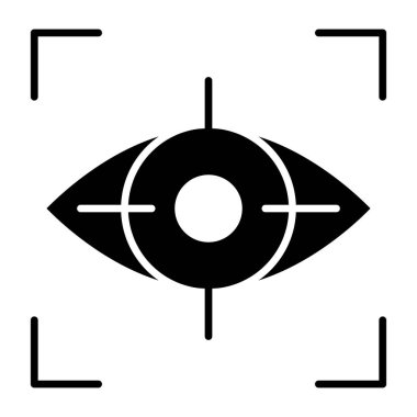 İçerideki göz, iris tanıma simgesi