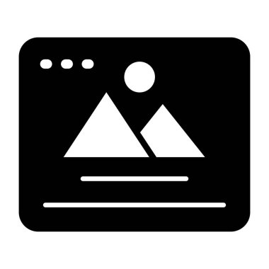 Web manzarasının düzenlenebilir tasarım simgesi