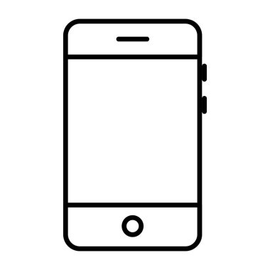Cep telefonunun modern tasarım simgesi