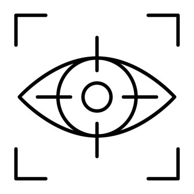 İçerideki göz, iris tanıma simgesi