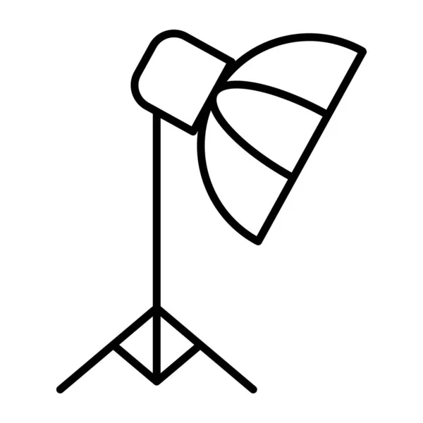 Lineární Ikona Designu Studiového Světla — Stockový vektor