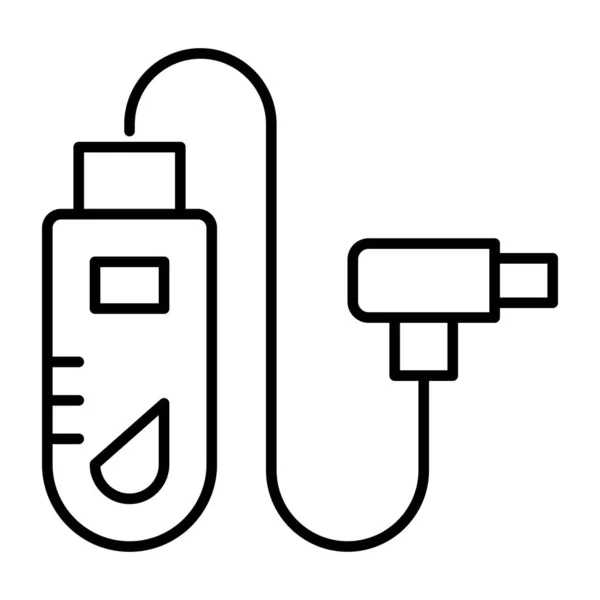 Icono Cable Usb Diseño Moderno — Vector de stock