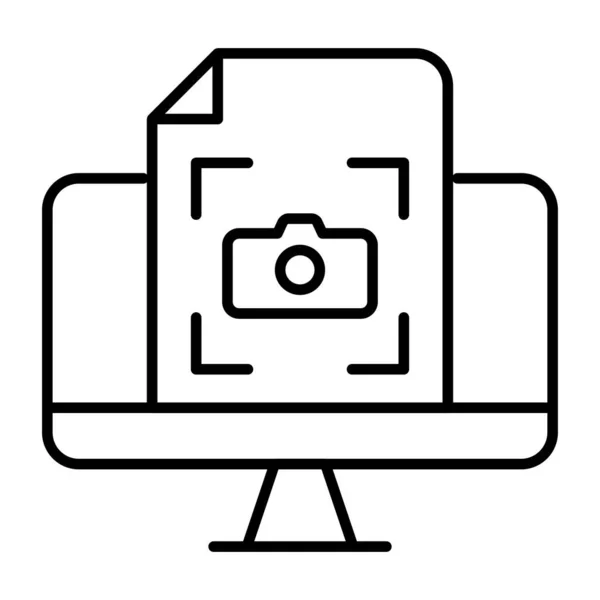 Editable Design Icon Camera Focus — Stock Vector