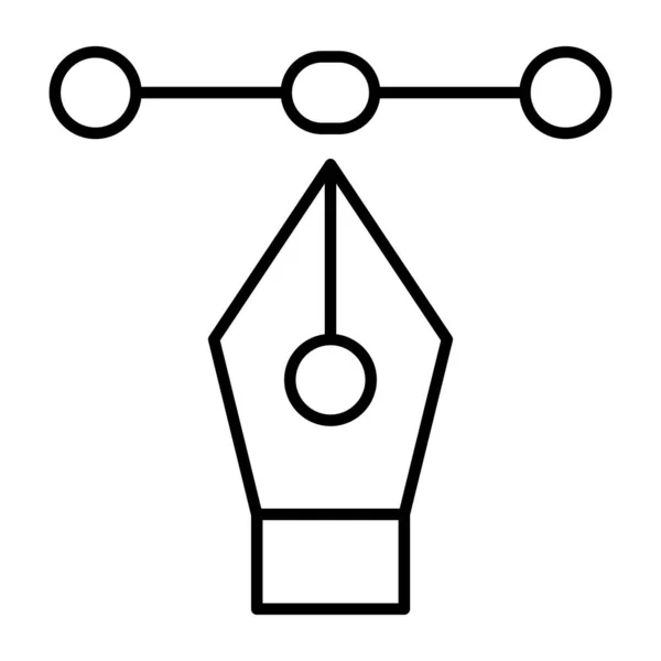 Унікальна Піктограма Дизайну Безкаркасного Інструменту — стоковий вектор