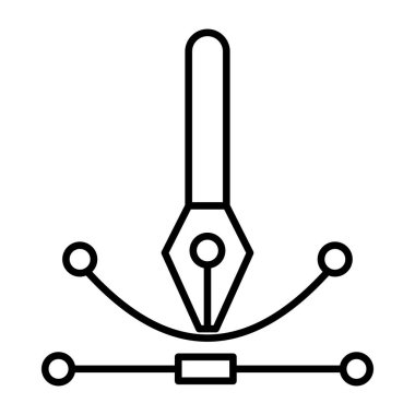 Bezier eğri aracının eşsiz bir tasarım simgesi