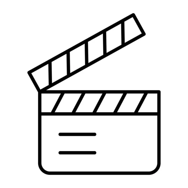 Icono Diseño Editable Clapperboard — Vector de stock