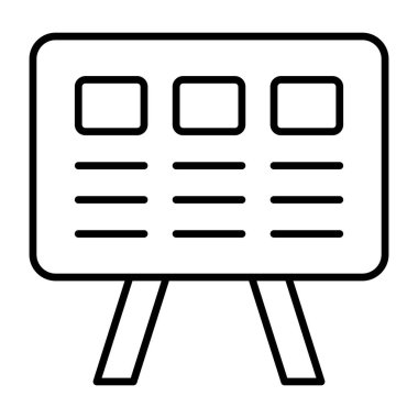 Düzenlenebilir biçimdeki ilan panosu simgesi