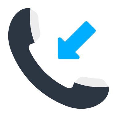 Alıcı ile dışa ok, gelen çağrı konsepti