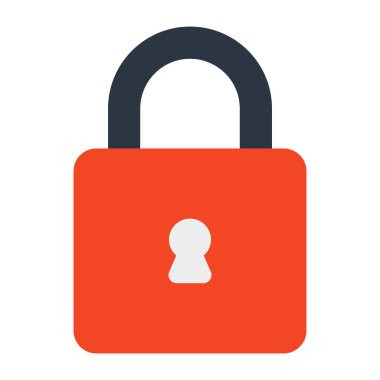 Asma kilit için moda vektör tasarımı simgesi