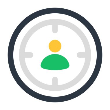 Reticle altında Avatar, odak kişinin simgesi