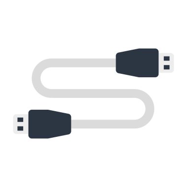 Veri kablosunun modern tasarım simgesi