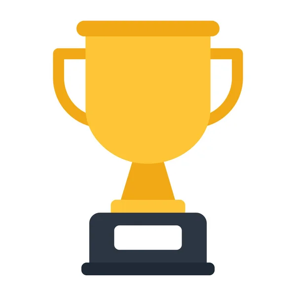 Achievement Concept Icon Flat Design Trophy — Stock Vector