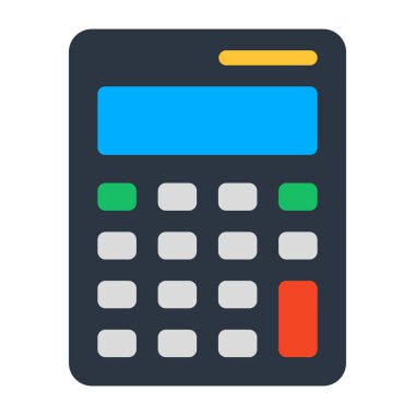 Hesap makinesinin düz tasarım simgesi