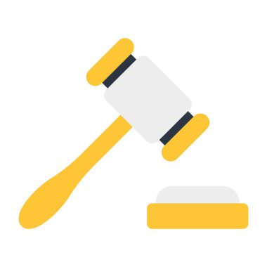 Tokmaklı tokmak, müzayede ikonu. 