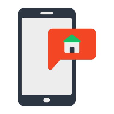 Mobil özellik sohbetinin simge tasarımı